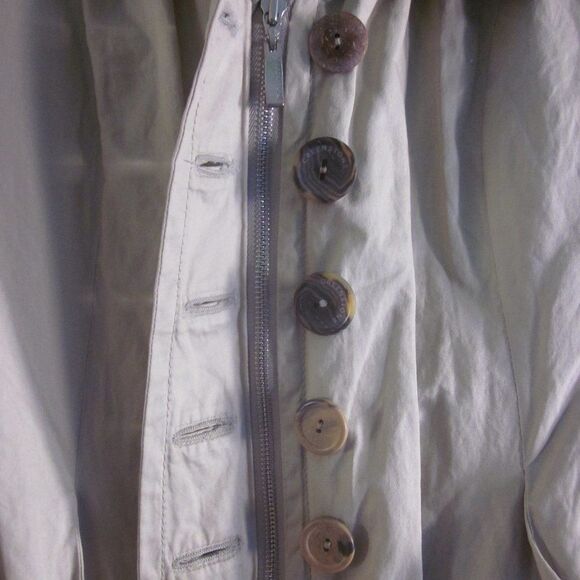 Creenstone Beige Jacket Size 36 Fits XS Button and Zip Front - Picture 6 of 13